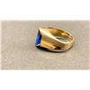 Image 2 : 14K LADIES RING SET WITH BLUE STONE (8.5G)
