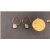 Image 2 : TWO 10K PENDANTS & PAIR 10K EARRINGS (4.2G)