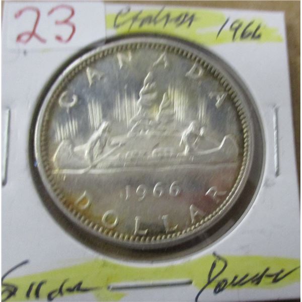 1966 CANADA SILVER DOLLAR