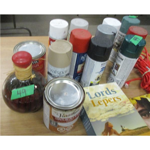 TOTE C/W ASSORTED PAINTS