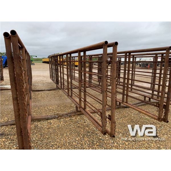 (2) FREESTANDING LIVESTOCK PANELS W/ GATES