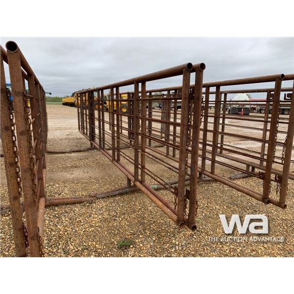 (2) FREESTANDING LIVESTOCK PANELS W/ GATES