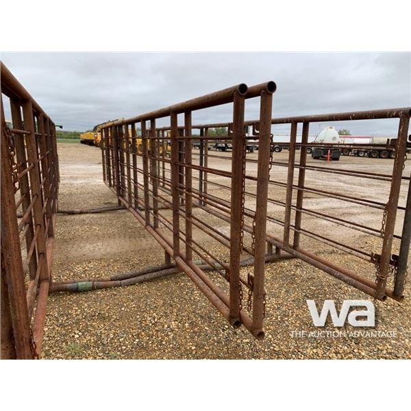 (2) FREESTANDING LIVESTOCK PANELS W/ GATES