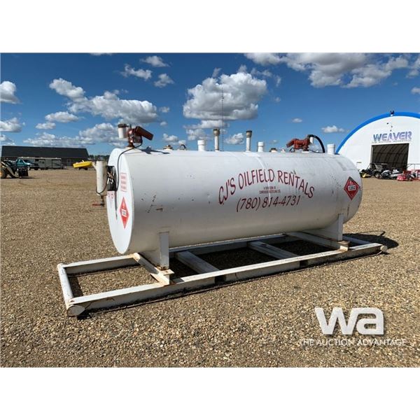 2 COMPT. DBL WALL 4,000L TANK ON SKIDS