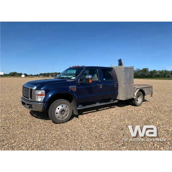 2008 FORD F450 SUPER DUTY CREW CAB BOOM TRUCK