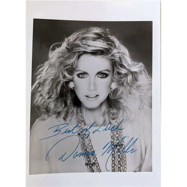 Donna Mills signed photo card