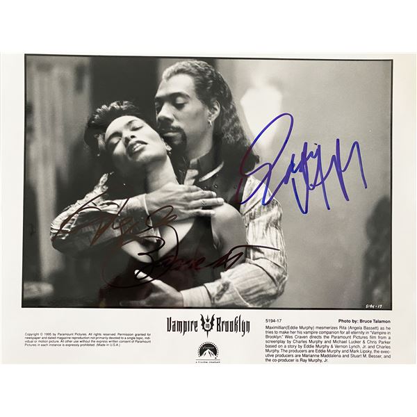 Eddie Murphy and Angela Bassett signed photo