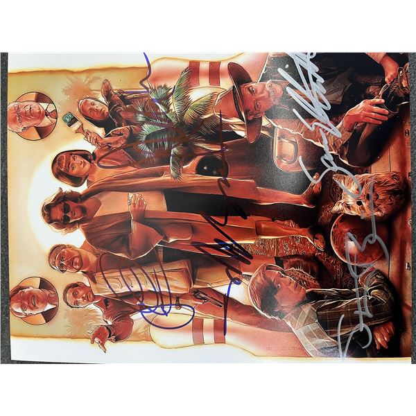 Big Lebowski cast signed movie photo