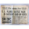 Image 1 : The Sun Original Vintage 1944 Newspaper