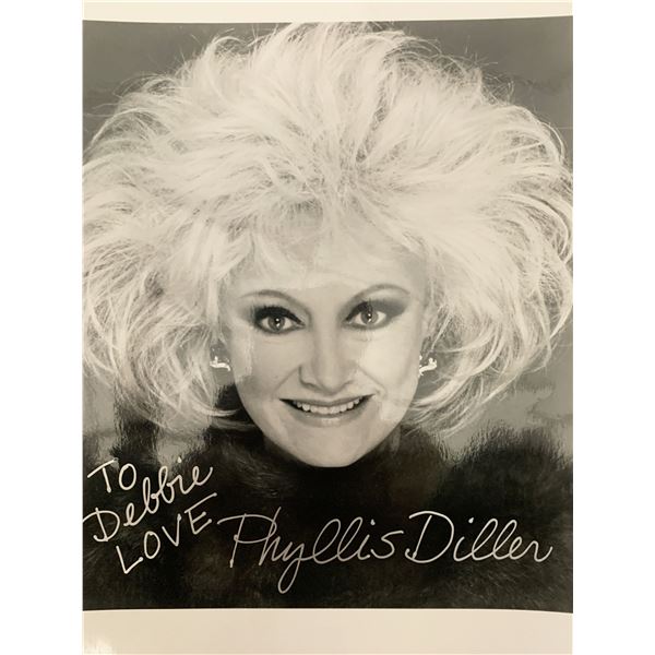 Phyllis Diller signed photo