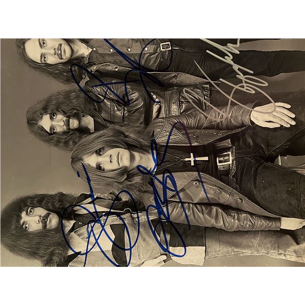Black Sabbath band signed photo