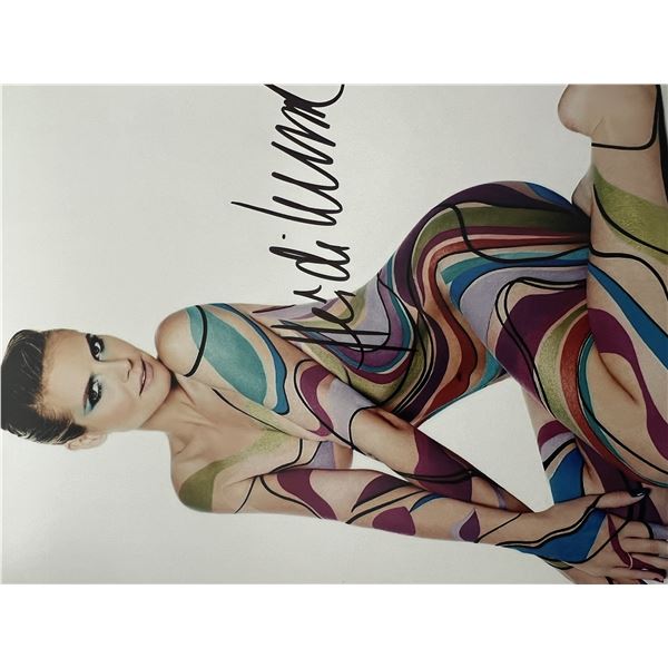 Supermodel Heidi Klum signed photo