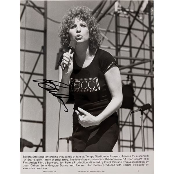 A Star is Born Barbra Streisand signed photo