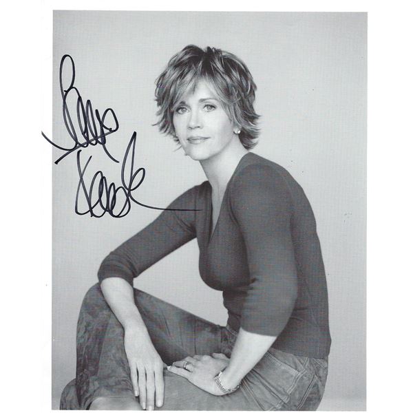 Jane Fonda signed photo