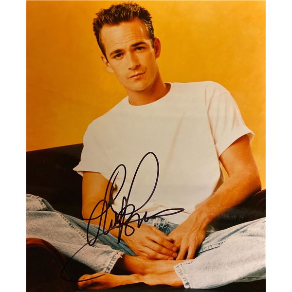 Luke Perry signed photo. GFA Authenticated