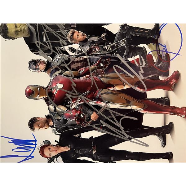 Avengers cast signed movie photo