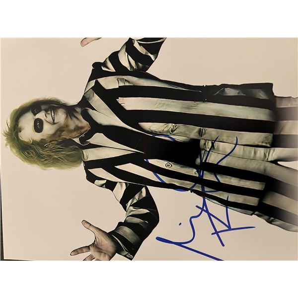 Beetlejuice Michael Keaton signed movie photo