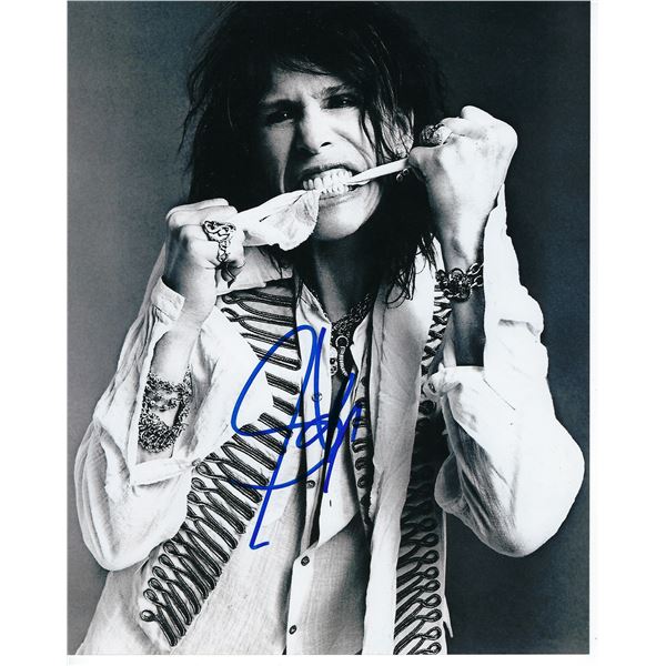 Steven Tyler signed Aerosmith photo