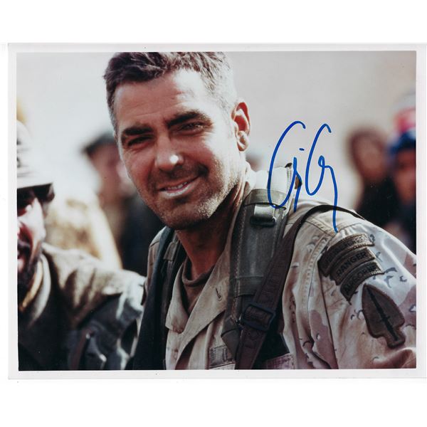 George Clooney signed photo