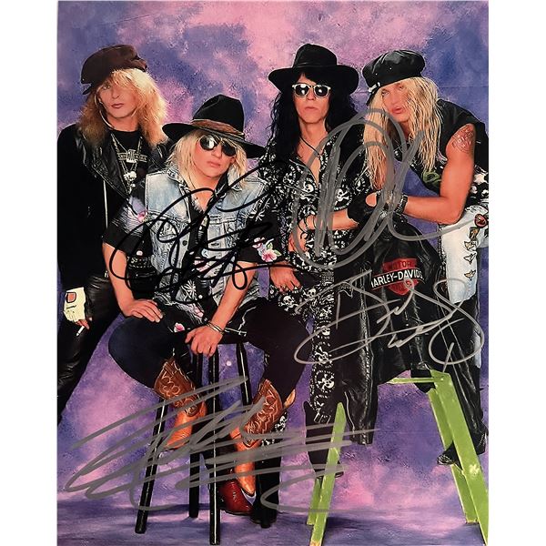 Poison band signed photo