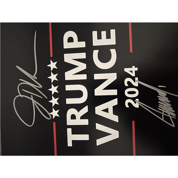 2024 Trump Vance signed photo.