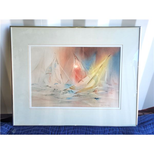 Framed Original by Byron Lance King B