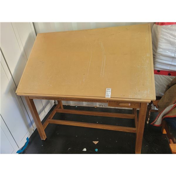 Vintage Drafting Table Hamilton Ind  C