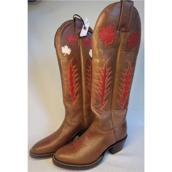 New Youth Leather Cowboy Boots