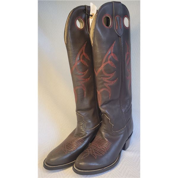 New Youth Leather Cowboy Boots
