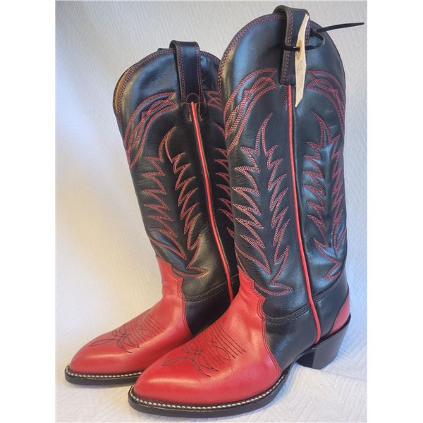 New Youth Leather Cowboy Boots
