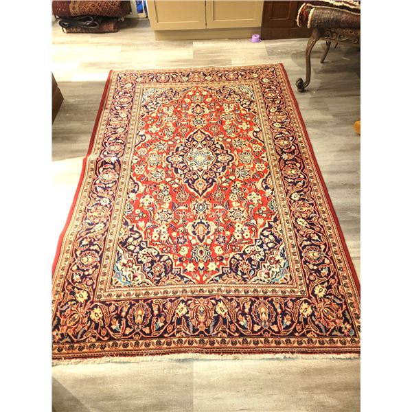Kashan Persian Wool Rug C