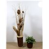 Image 1 : LOT DE 2 POTS DE FLEURS ARTIFICIELLES