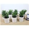 Image 1 : LOT DE 7 POTS DE FLEURS ARTIFICIELLES