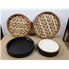 Image 1 : LOT DE 4 BOLS/PLATEAUX DÉCORATIVE