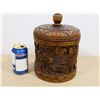 Image 1 : POT EN BOIS DÉCORATIVE