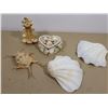 Image 3 : LOT DE 8 ARTICLES DE COQUILLAGES DÉCORATIVE