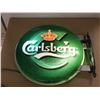 Image 2 : ENSEIGNE DE BIERE LUMINEUSE CARLSBERG 23"d.