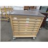 Image 1 : 7 Drawer Storage Cabinet On Wheels w/ Keys
