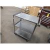 Image 1 : Stainless Steel Catering Cart On Wheels