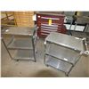 Image 1 : 2 Stainless Steel Carts On Wheels