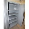 Image 2 : 2 Door Metal Storage Cabinet On Wheels w/ Keys