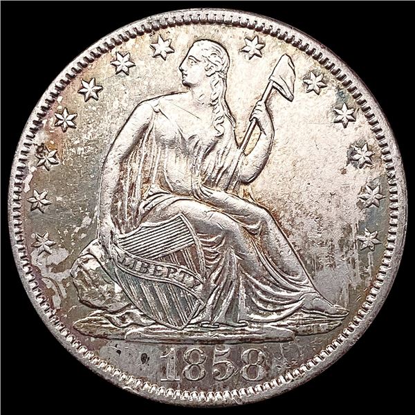 1858-O Seated Liberty Half Dollar UNCIRCULATED