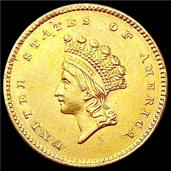 1854 Type II Rare Gold Dollar UNCIRCULATED