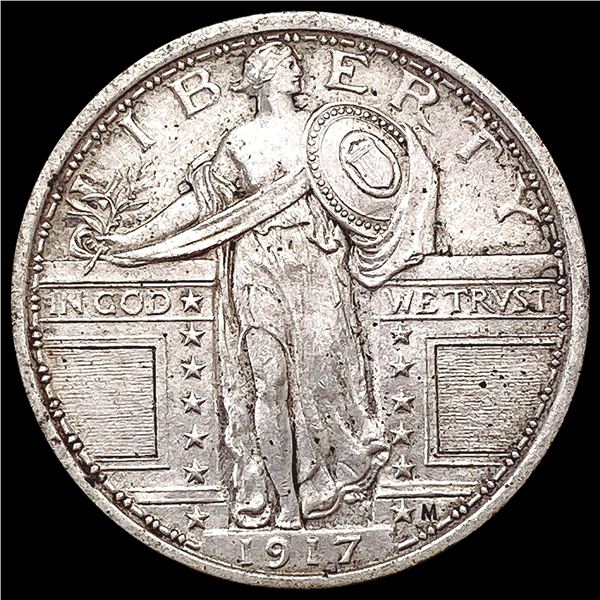 1917 T1 FH Standing Liberty Quarter UNCIRCULATED