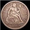 Image 1 : 1869 Seated Liberty Dime LIGHTLY CIRCULATED