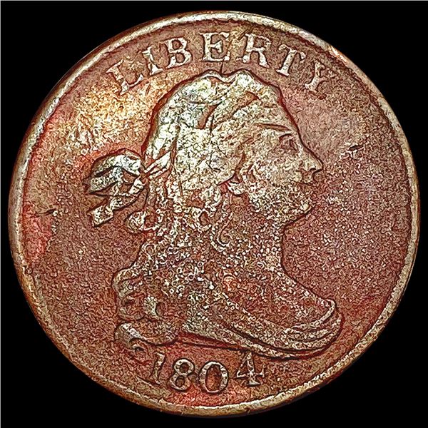 1804 Draped Bust Half Cent LIGHTLY CIRCULATED