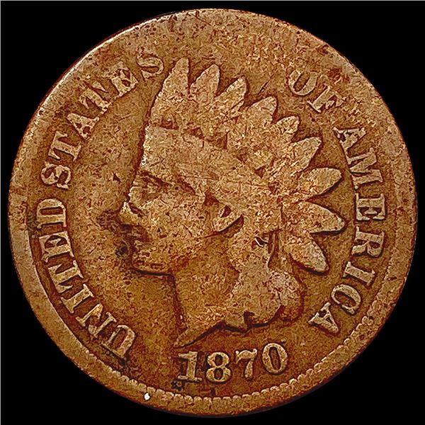 1870 Indian Head Cent NICELY CIRCULATED