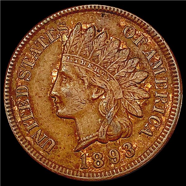 1893 Indian Head Cent CHOICE AU