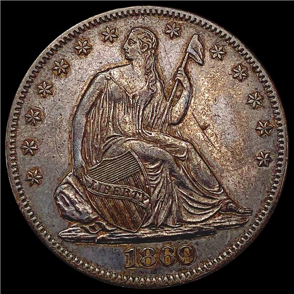1869 Seated Liberty Half Dollar CLOSELY UNCIRCULATED