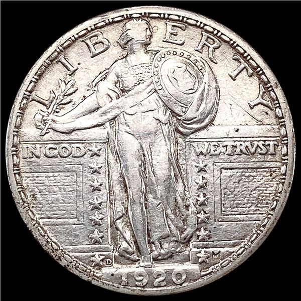1920-D Standing Liberty Quarter CHOICE AU